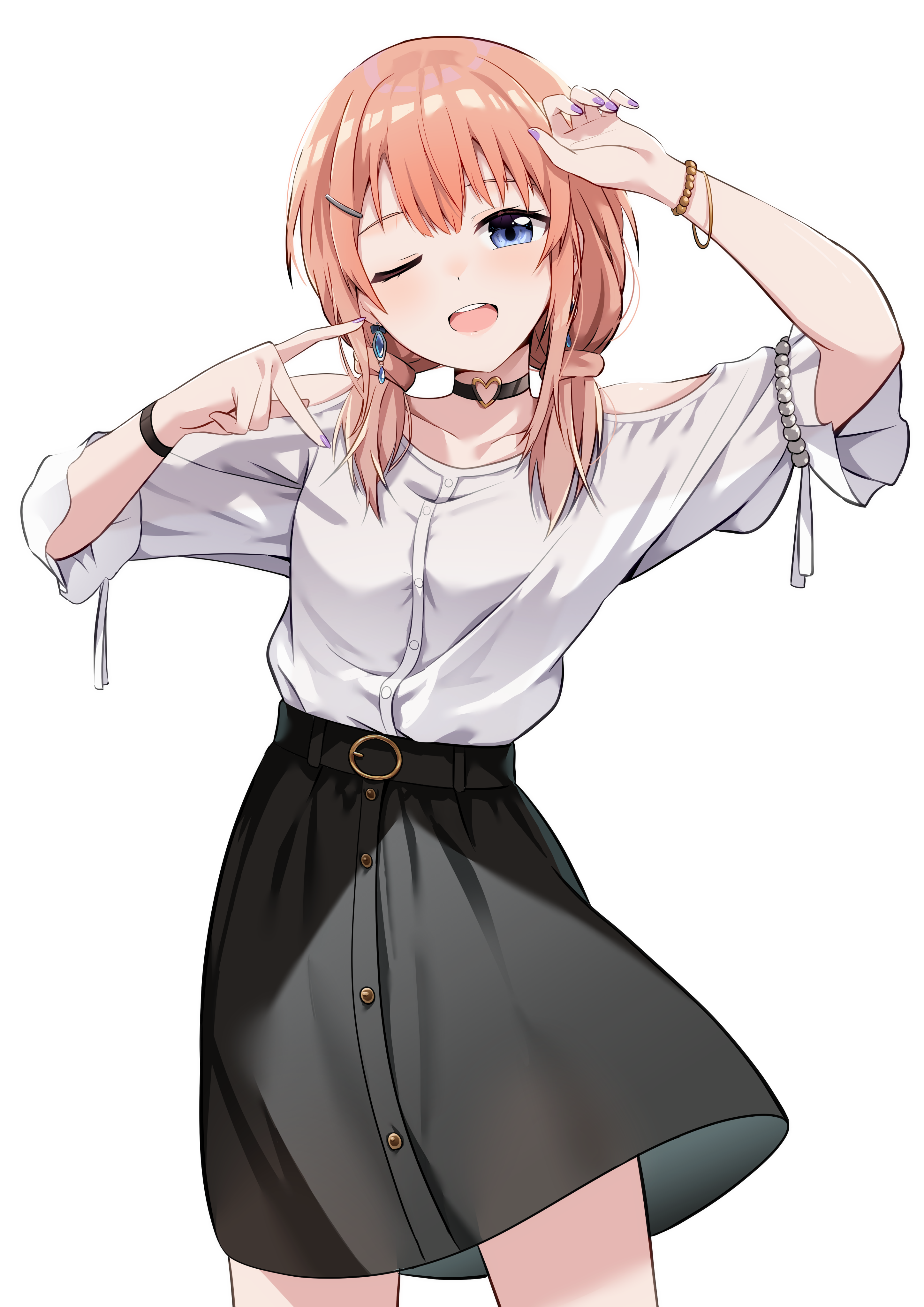 岡崎由乃のキャラクター立ち絵